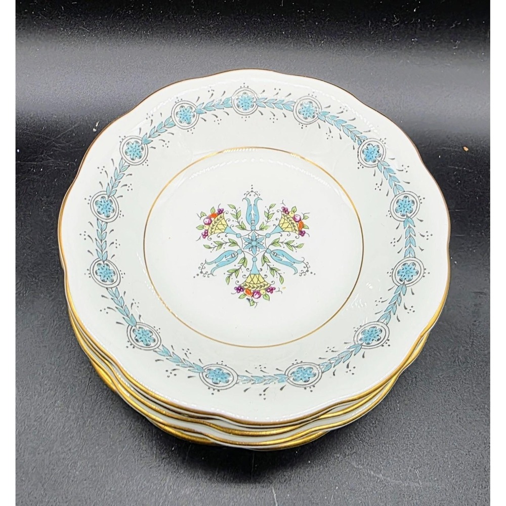 Set/6 Vintage Coalport Geneva 5" Dessert Berry Fruit Bowls Floral Flower